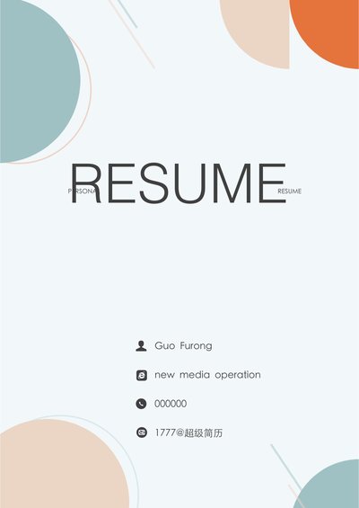 莫兰迪风简历-16