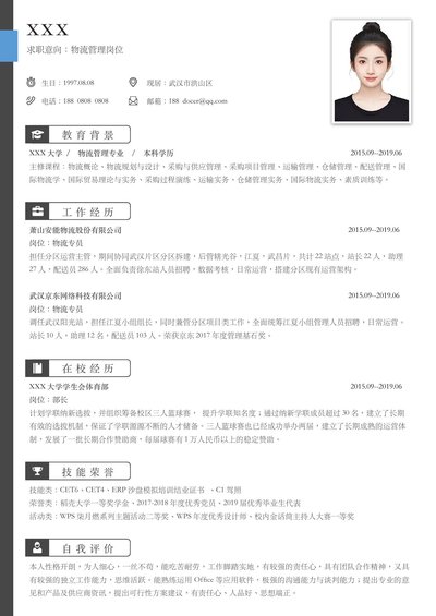 小红书爆款单页简历模板113--超级简历模板