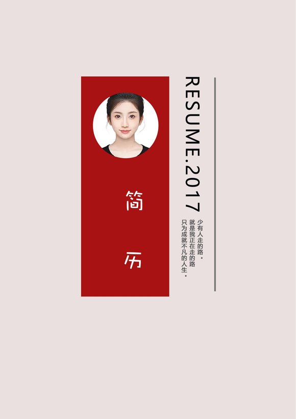 四页简历模板20--超级简历模板预览图