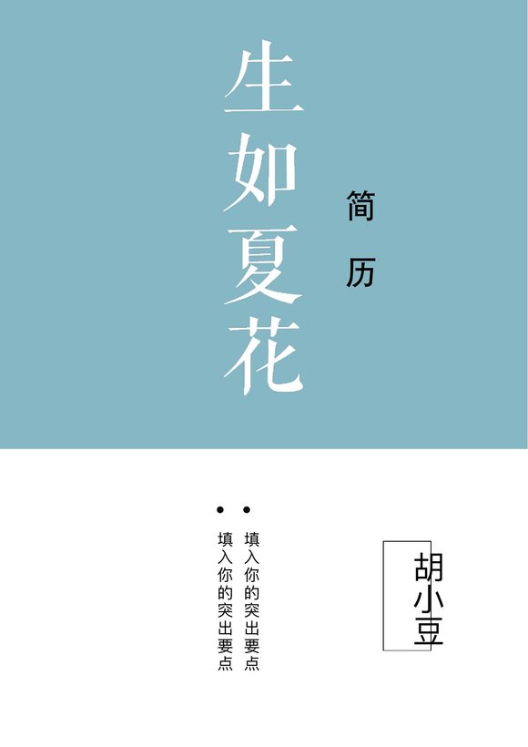 四页045-封面+内容+自荐信预览图
