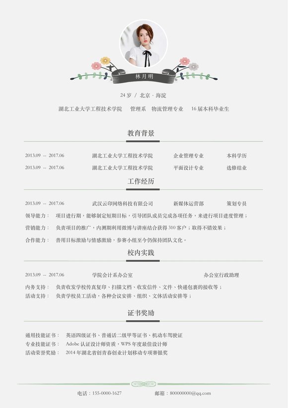 文艺单页10预览图