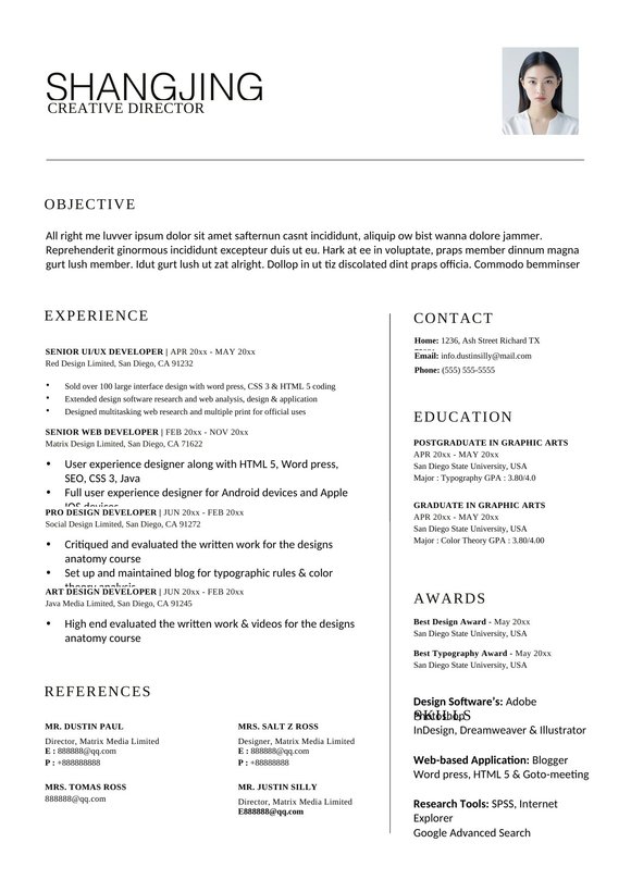 英文简历-三页02预览图