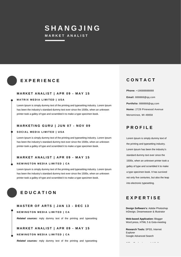 英文简历-三页05预览图