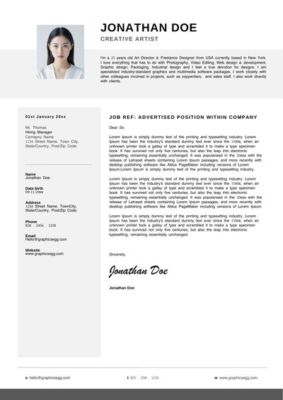 英文简历-单页02