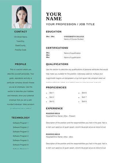 英文简历-单页03