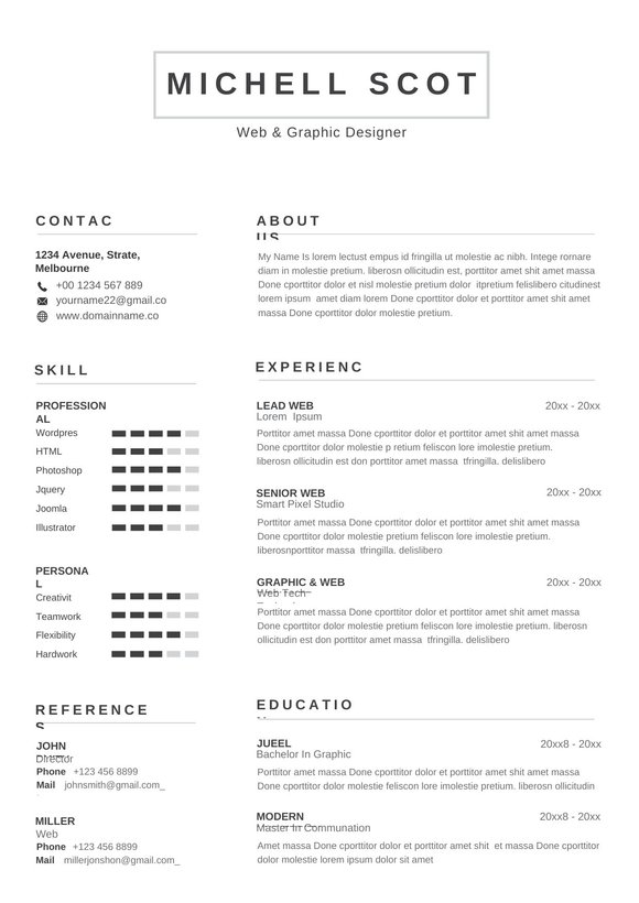 英文简历-单页13预览图