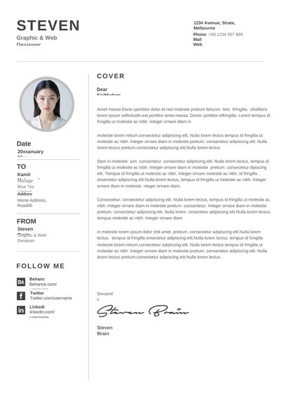 英文简历-单页17