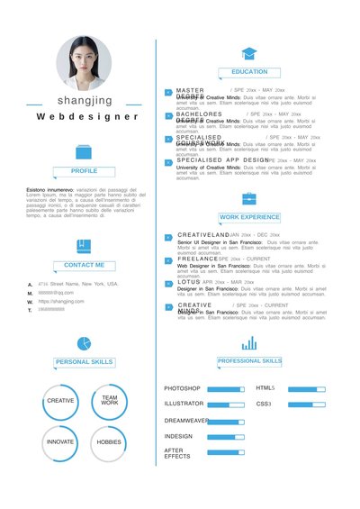 英文简历-单页22