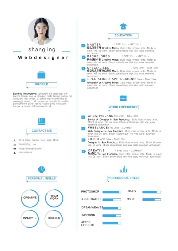 英文简历-单页22预览图