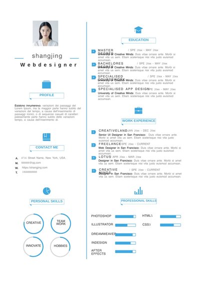 英文简历-单页27