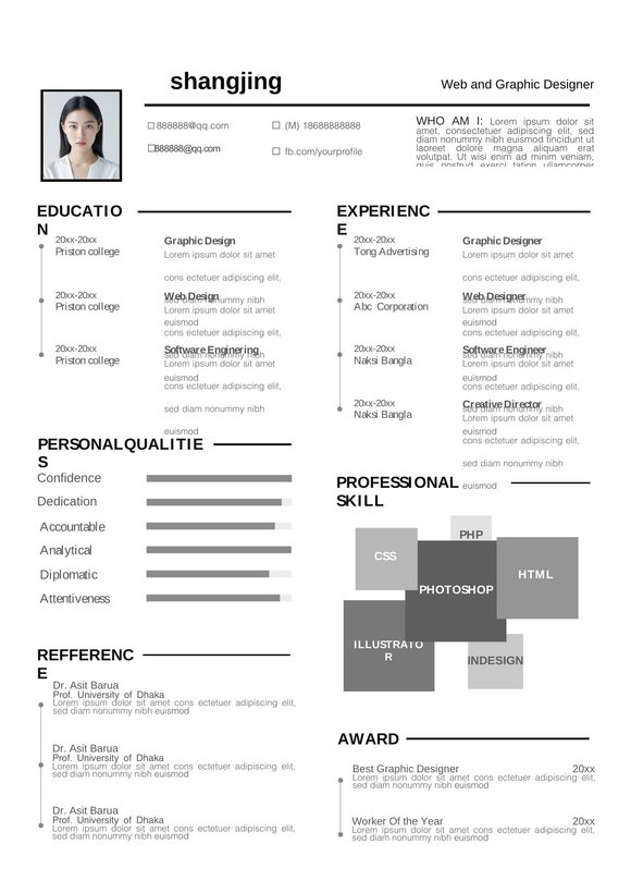 英文简历-单页32预览图