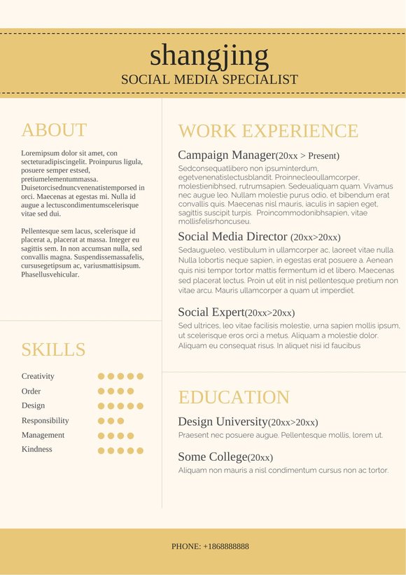 英文简历-双页09预览图