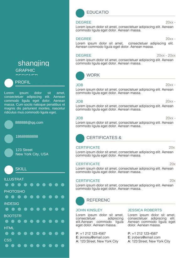 英文简历-双页11预览图
