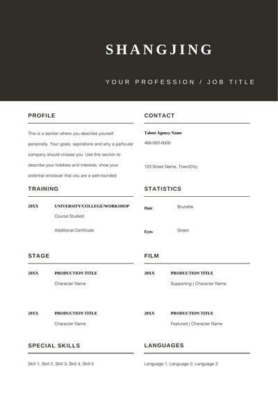 英文简历-双页26