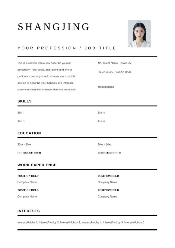 英文简历-双页28预览图