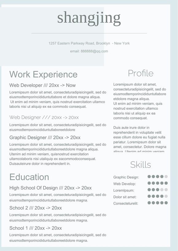 英文简历-双页29预览图