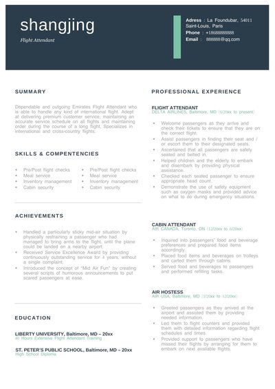 英文简历-双页36