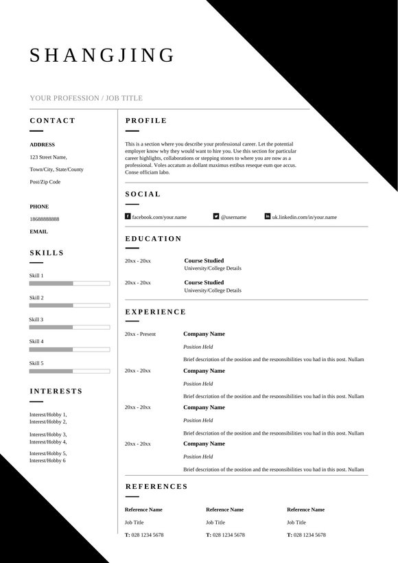 英文简历-双页37预览图
