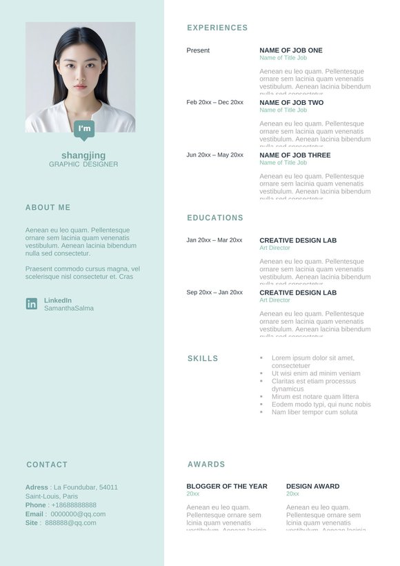 英文简历-双页39预览图