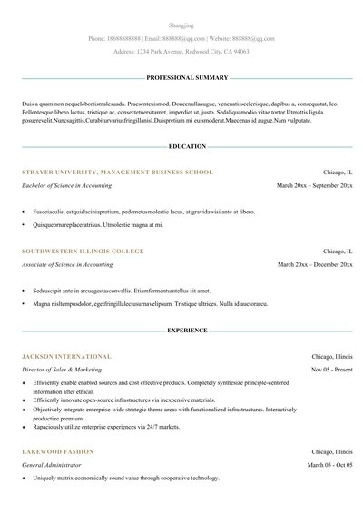 英文简历-双页47