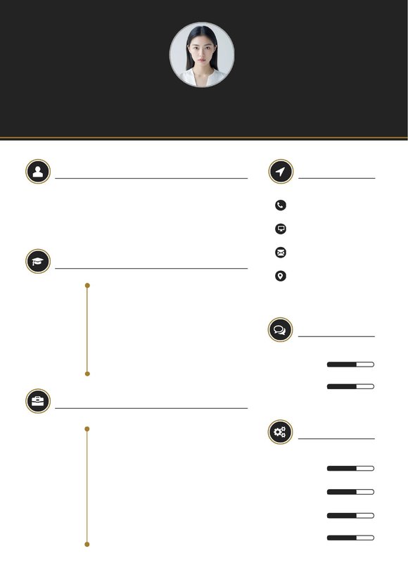 英文简历-四页01预览图