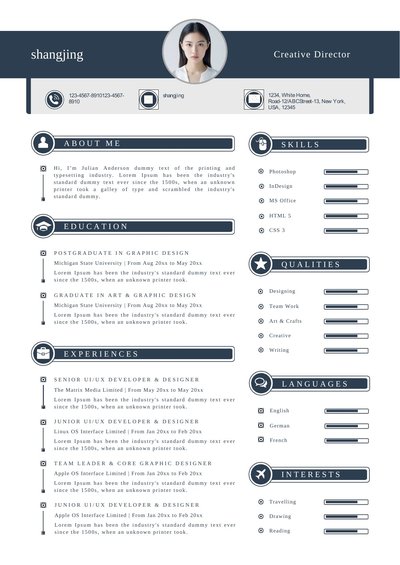 英文简历-四页03