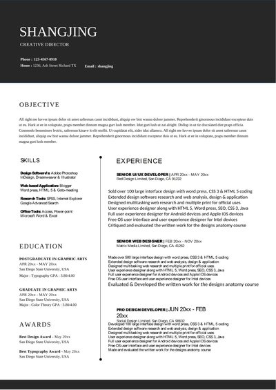 英文简历-四页04