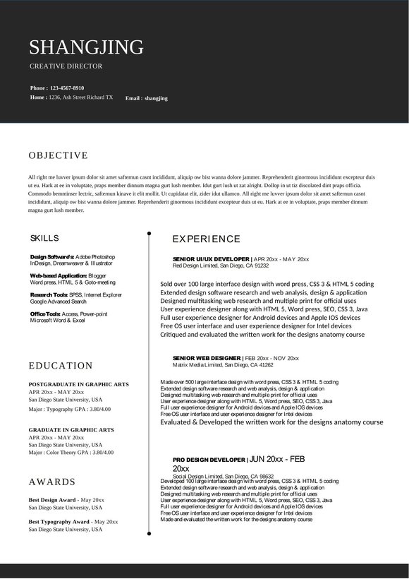 英文简历-四页04预览图