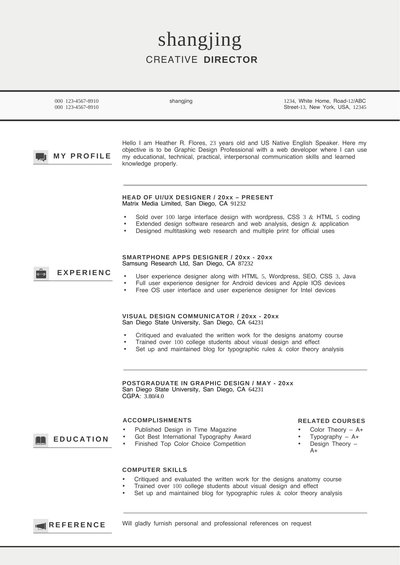 英文简历-四页05